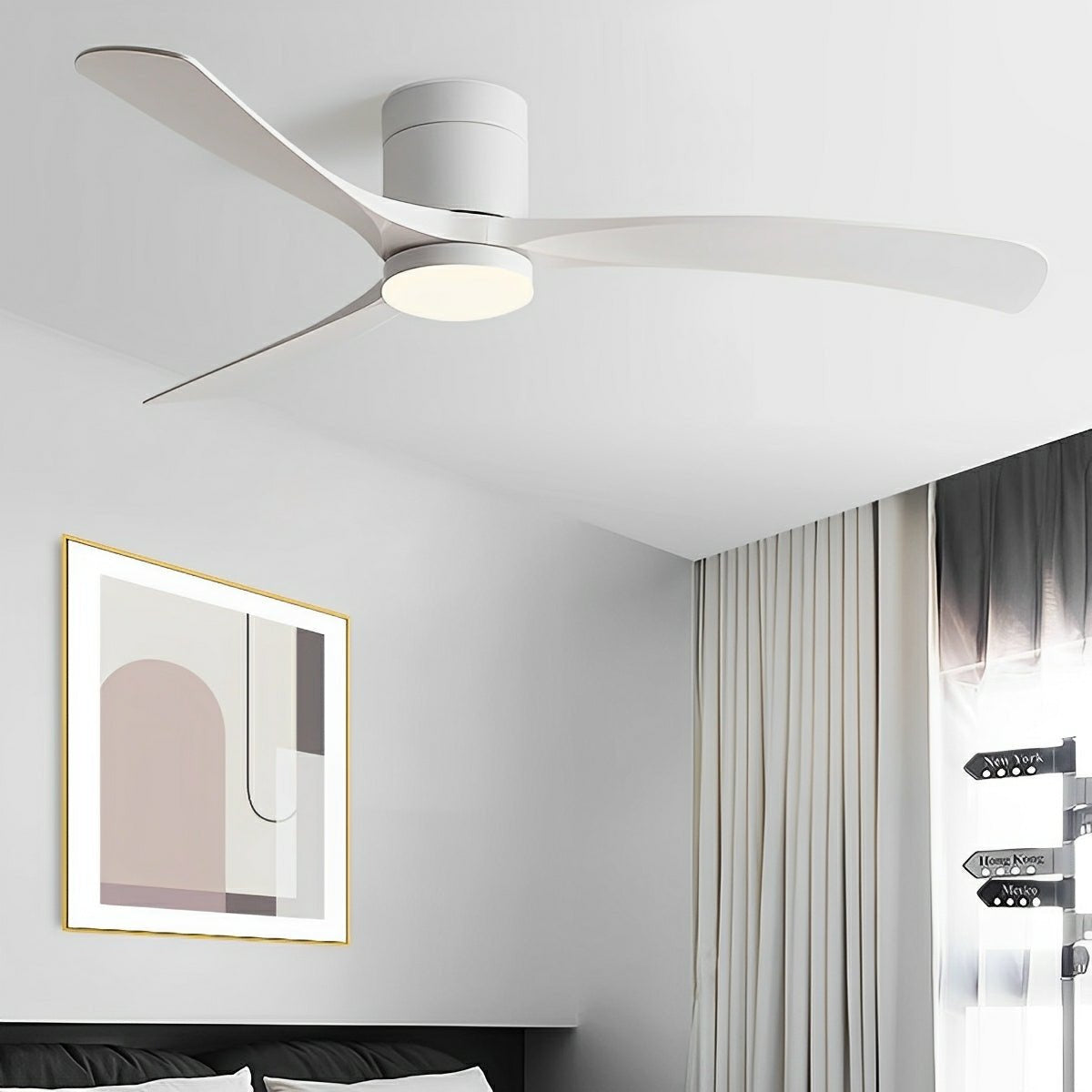 Minimalistische Plafondventilator Licht voor de Woonkamer