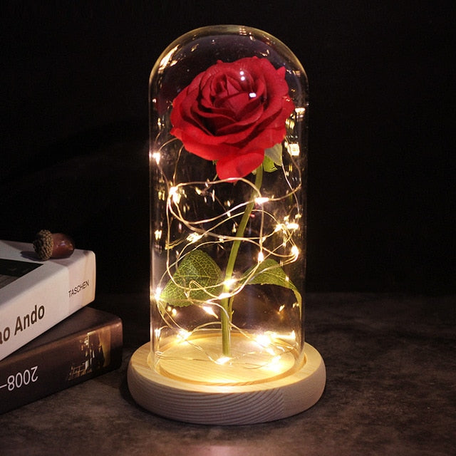 LuxeBloom Illuminated Rose | En fascinerende LED-rose, der bringer evig skønhed og fortryllelse til ethvert rum.