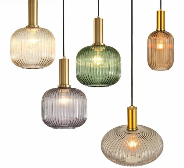 Nordic Kleurrijke Glazen Retro Hanglamp