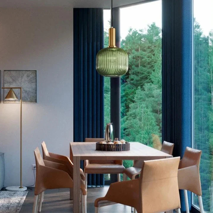 Nordic Kleurrijke Glazen Retro Hanglamp