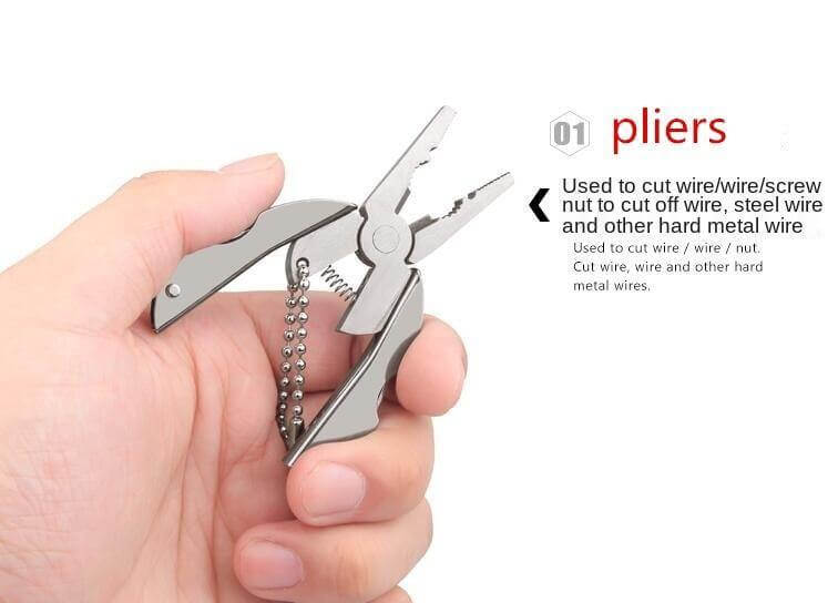 6in1 Vouwbaar Reis Camping Sleutelhanger Gereedschapset | Brehn