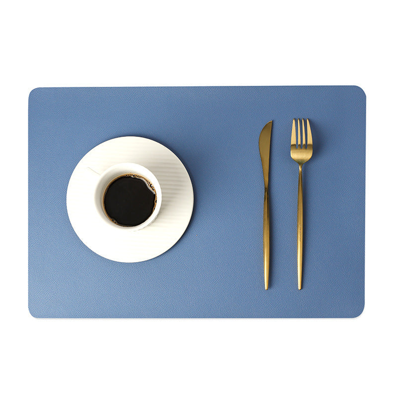 Moderne Rechthoek Waterdichte PU Leren Placemat