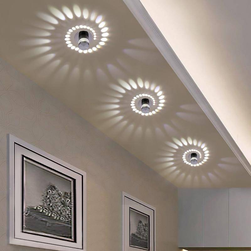 Plafondlamp of LED wandlamp met kleurrijk effect Gallery