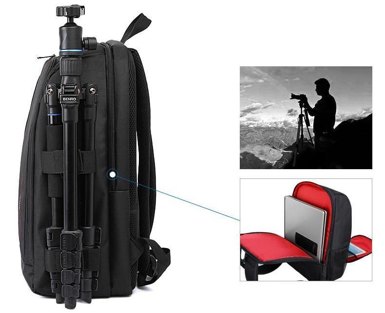 Pro waterdichte camera-rugzak