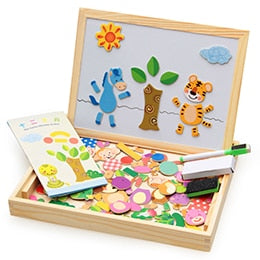 TimberLux Artisan Magnetische Puzzel | Exquise houten puzzel die cognitieve vaardigheden verbetert en creatief spel bevordert