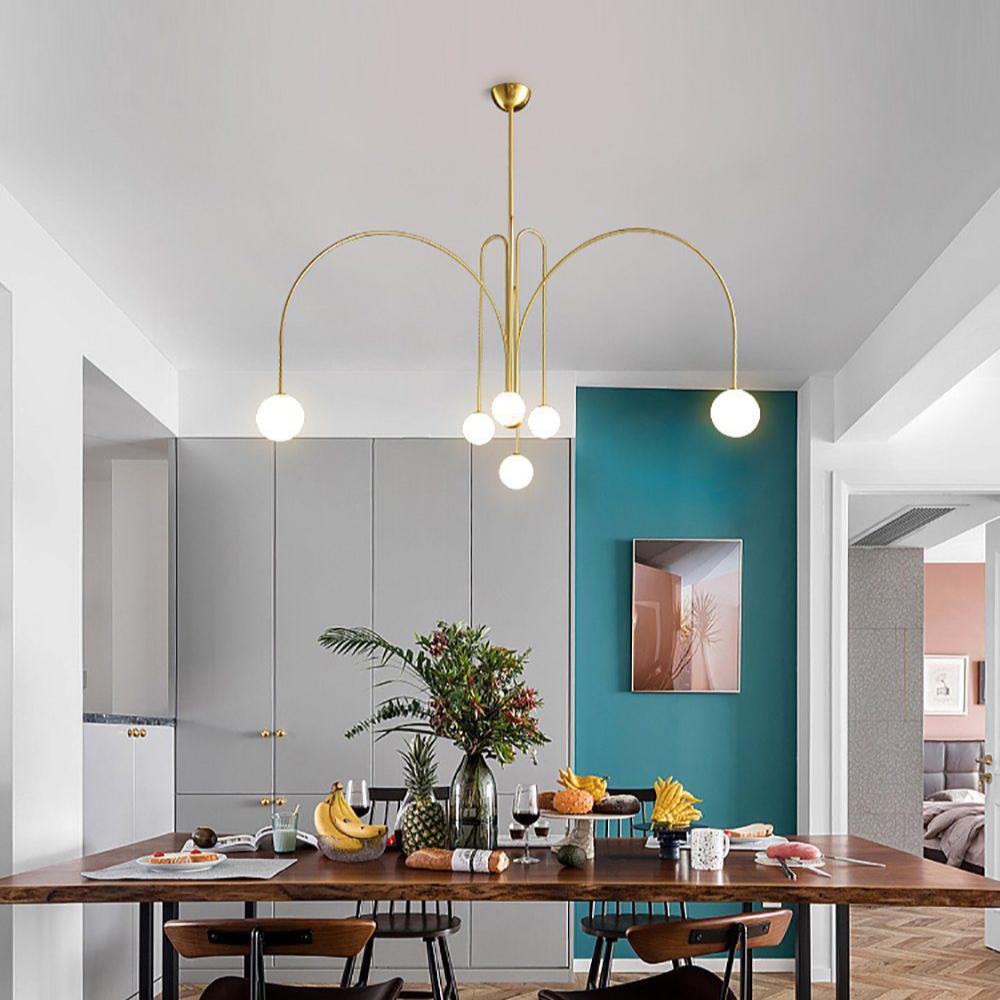 Nordic Gran Finale Nordic Witte Glas Metalen Hanglamp
