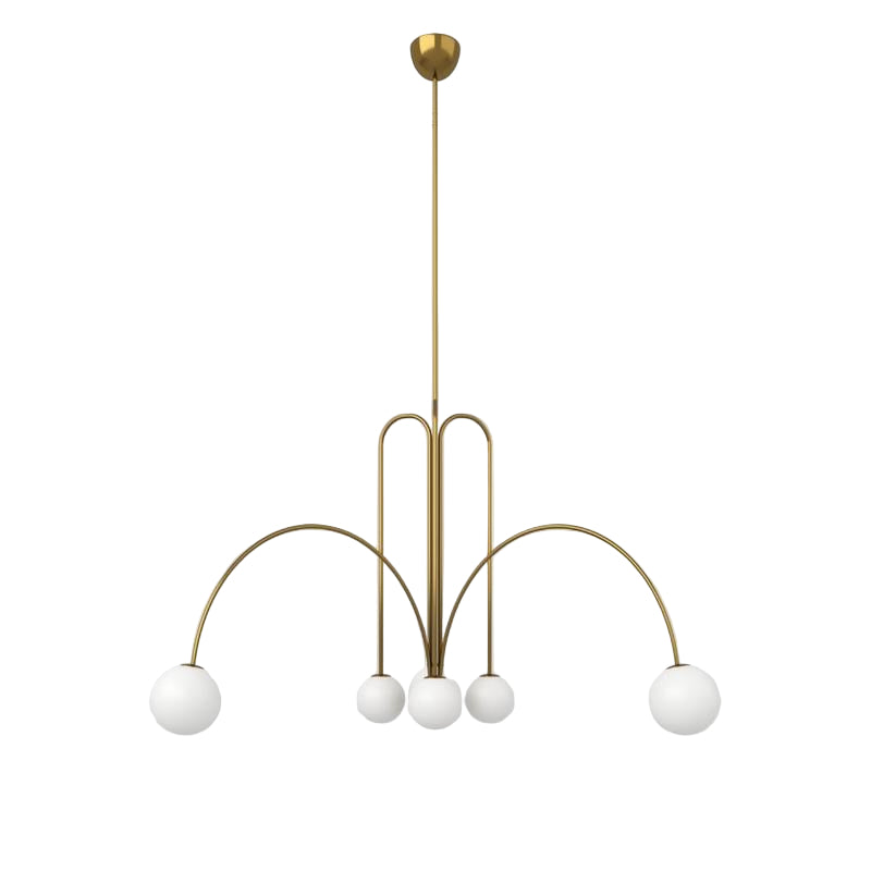 Nordic Gran Finale Nordic Witte Glas Metalen Hanglamp