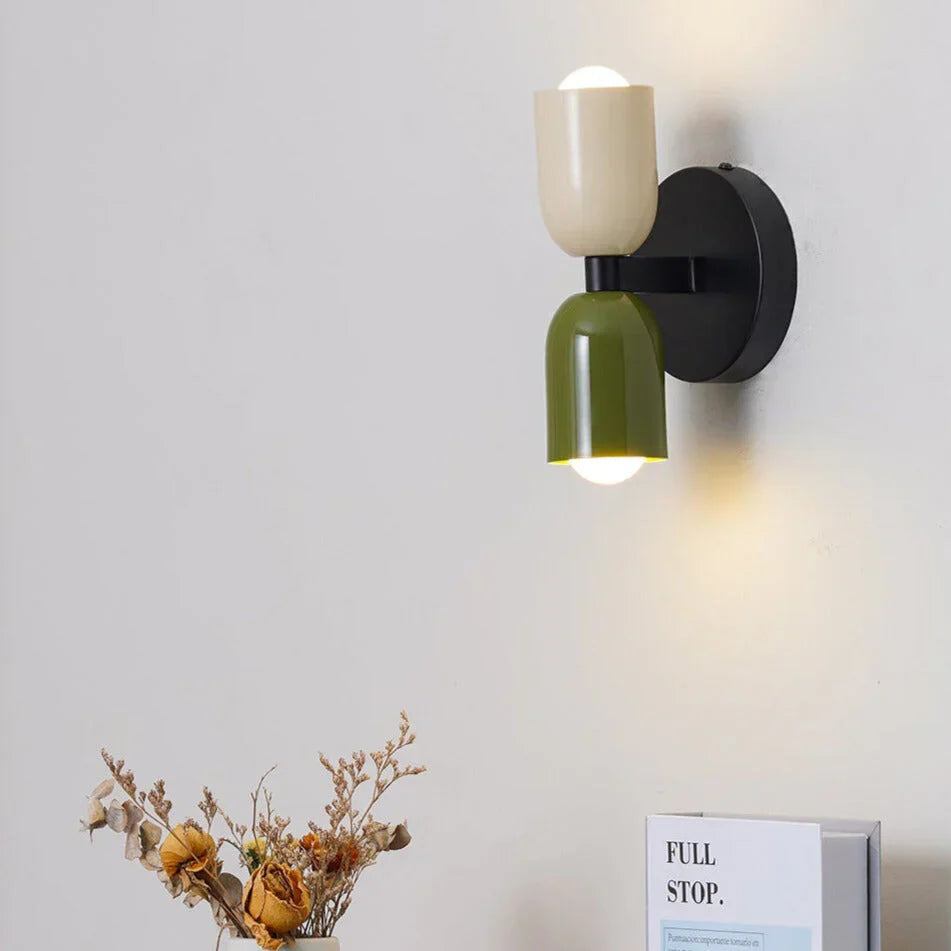 Moderne wandlamp in japandi-stijl