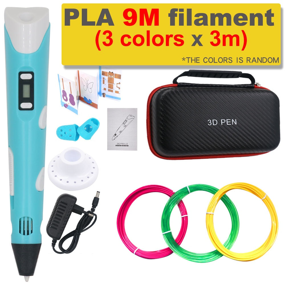 3D Print Pen DIY Tekenpen met 200M PLA Filament Kinderen Cadeau