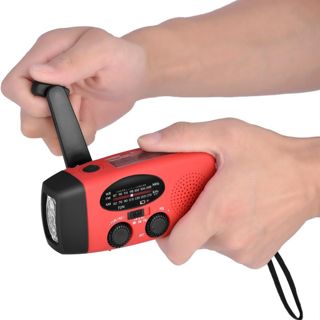 ReadyWave | Noodradio met handcrank en zonnepaneel