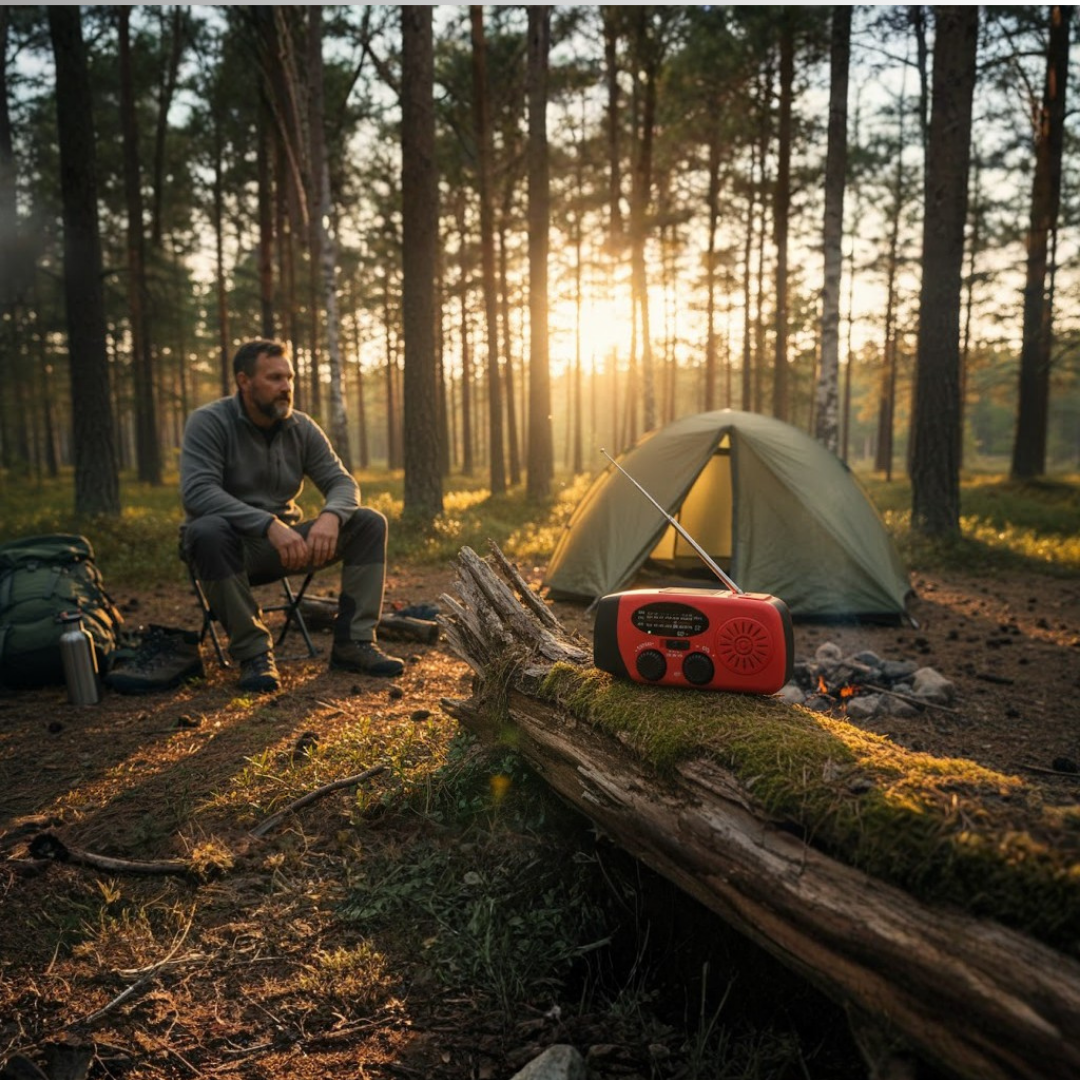 ReadyWave | Noodradio met handcrank en zonnepaneel