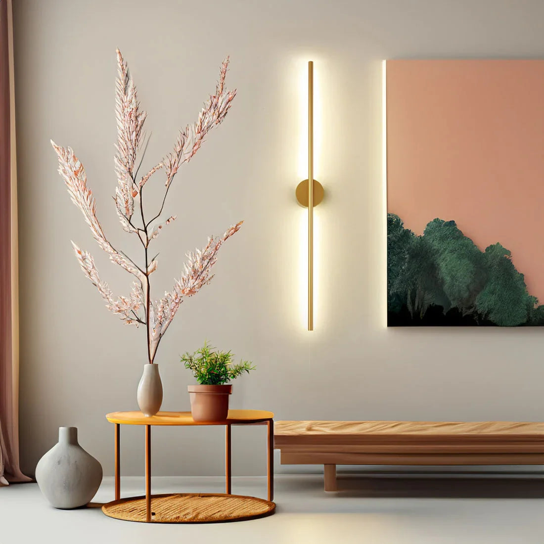 Moderne Zwarte Aluminium Wandlamp