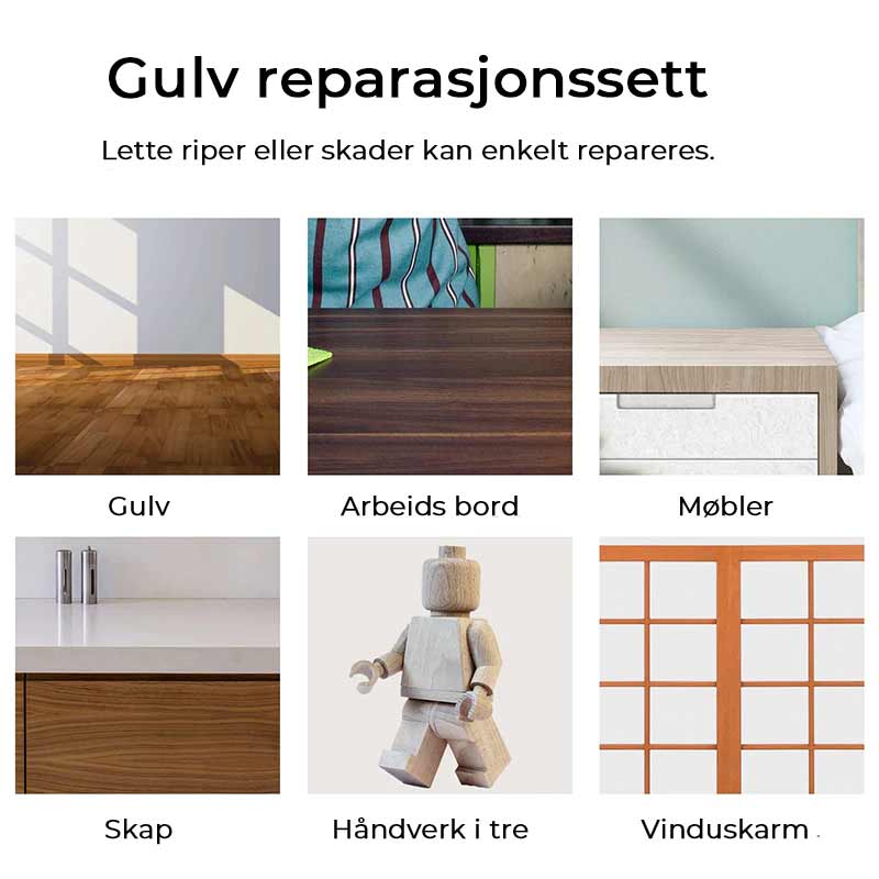 Reparatieset voor Houten Vloeren en Meubels - Krassen en Schade