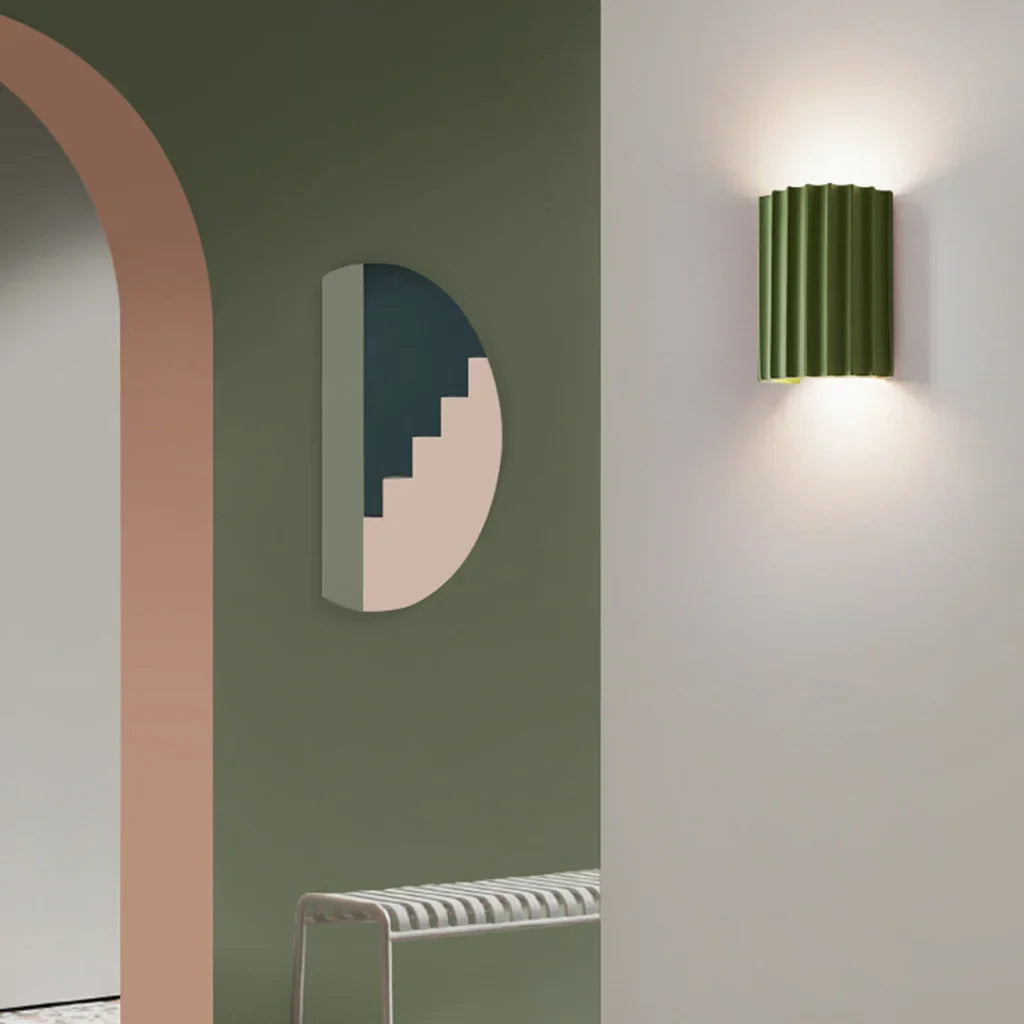 Rhea Hars Geribbelde Wandlamp