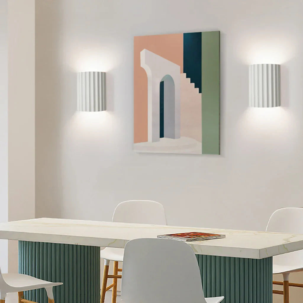 Rhea Hars Geribbelde Wandlamp
