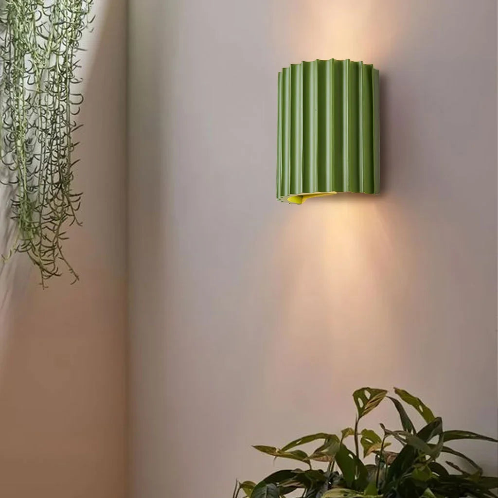 Rhea Hars Geribbelde Wandlamp