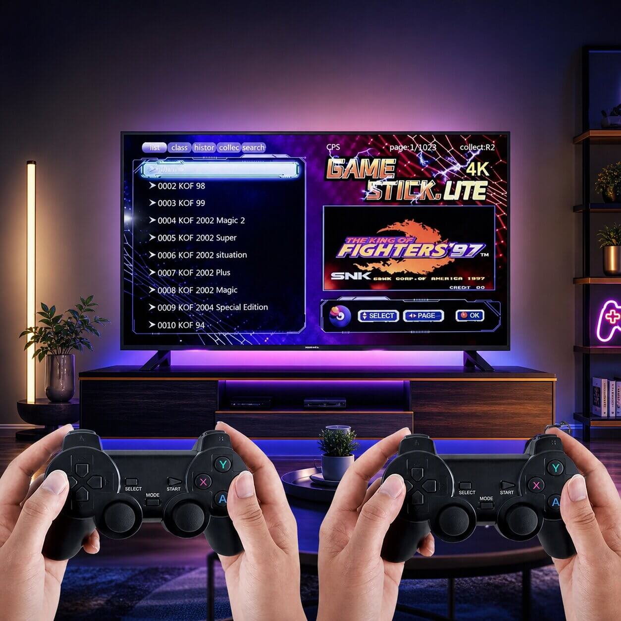 Retro Spelconsole met 2 Controllers | 4K Retro Gaming Console | Nostavolt