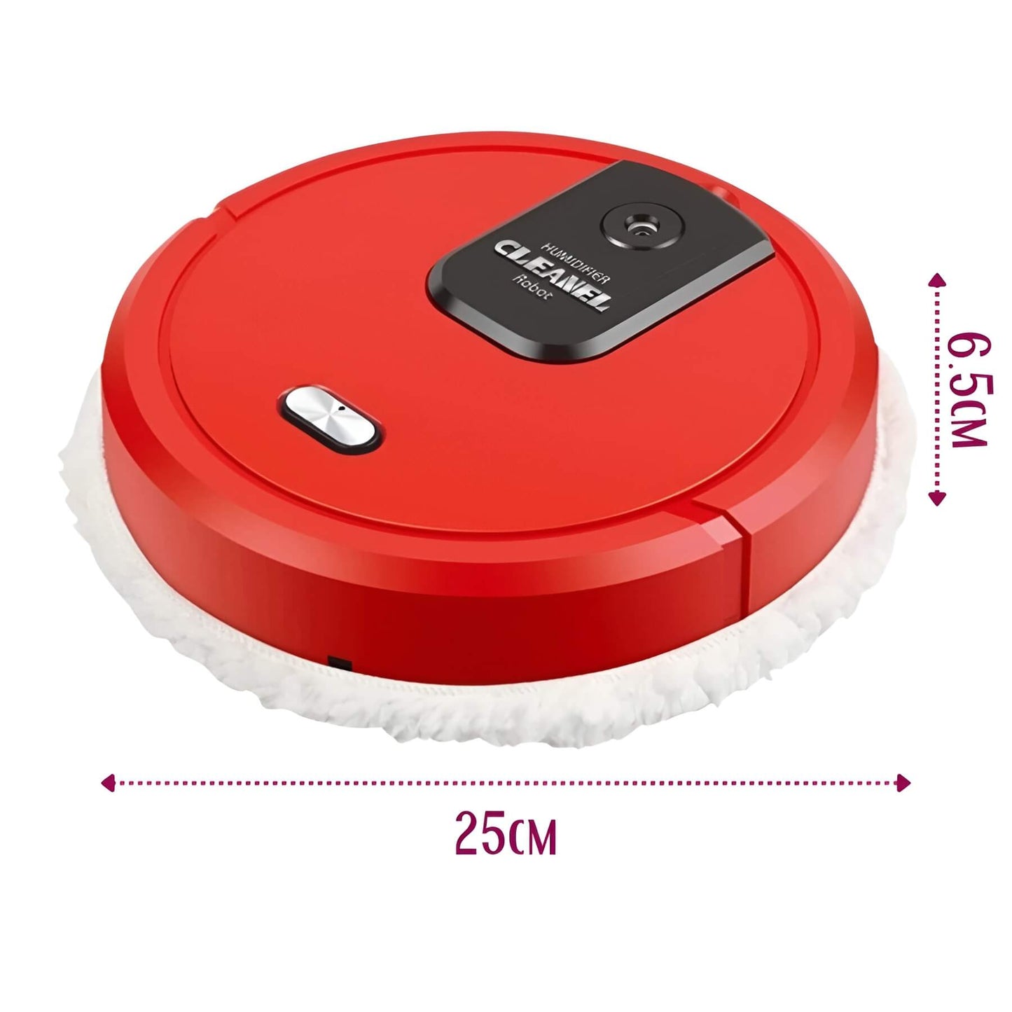 Schoonmaak- en dweilrobot MobiSweep | 3-in-1 functie | Zelfopladend & Fluisterstil | Compact 25×25×6,5 cm