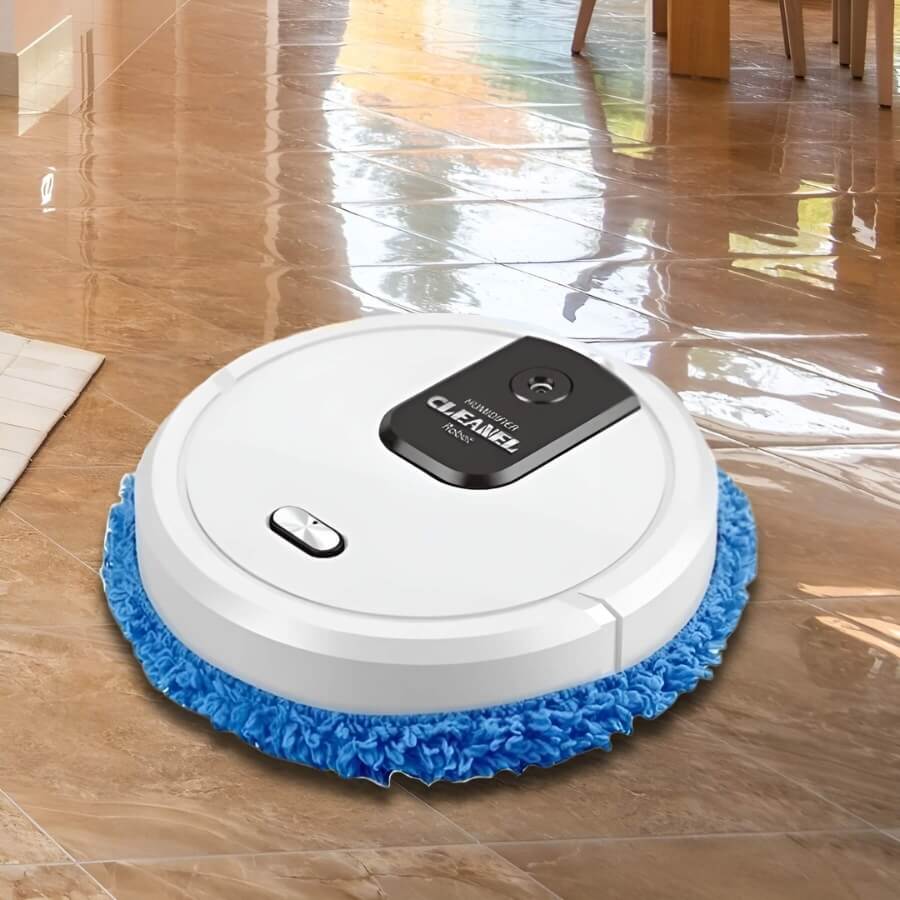 Schoonmaak- en dweilrobot MobiSweep | 3-in-1 functie | Zelfopladend & Fluisterstil | Compact 25×25×6,5 cm