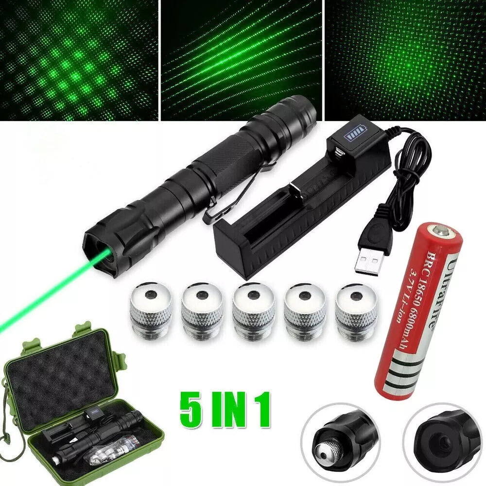 Oplaadbare groene laserpointer met lange reikwijdte en hoge precisie