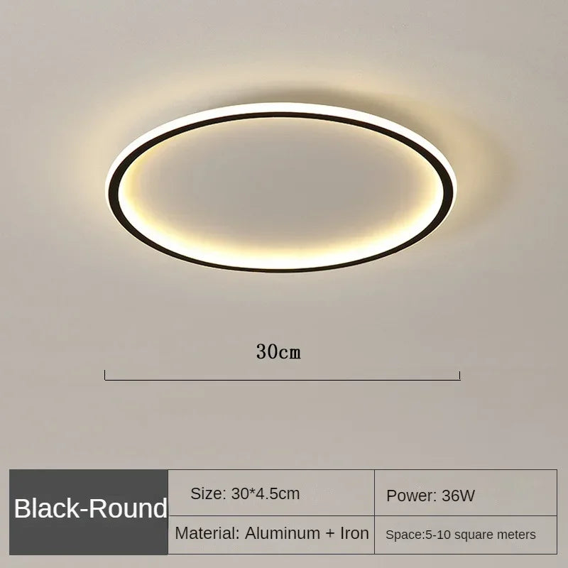 Scandinavische Ronde Plafondlamp - NordicGlow