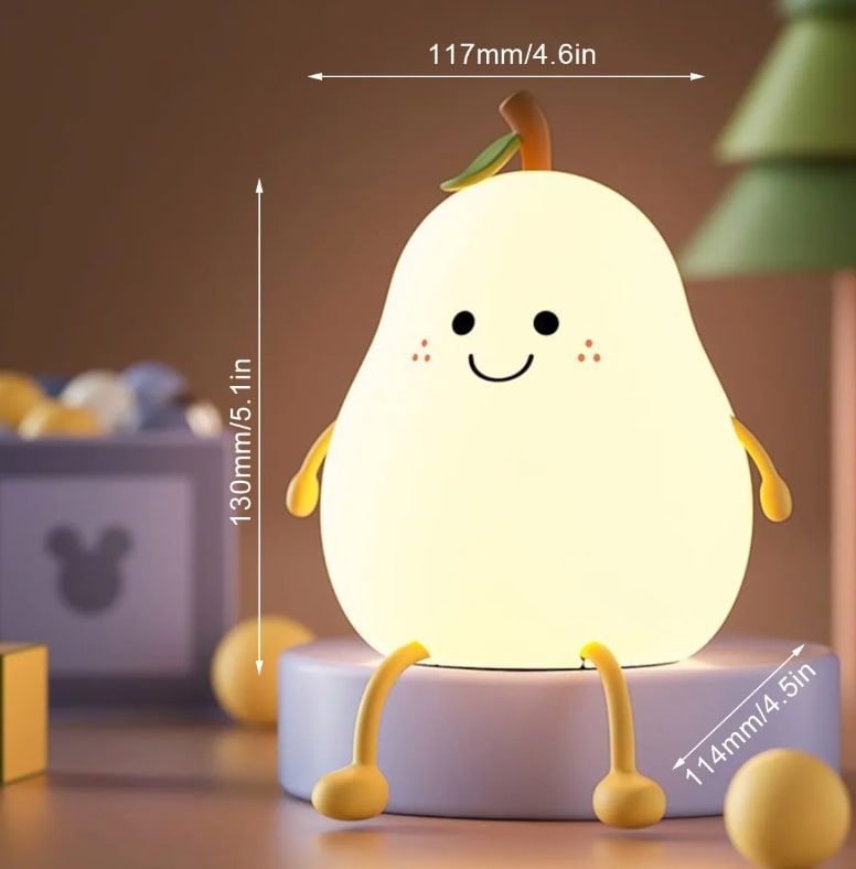 Nachtlampje Kinderen | Kinderkamer Nachtlampje voor Baby's van Siliconen | SlaapPeer