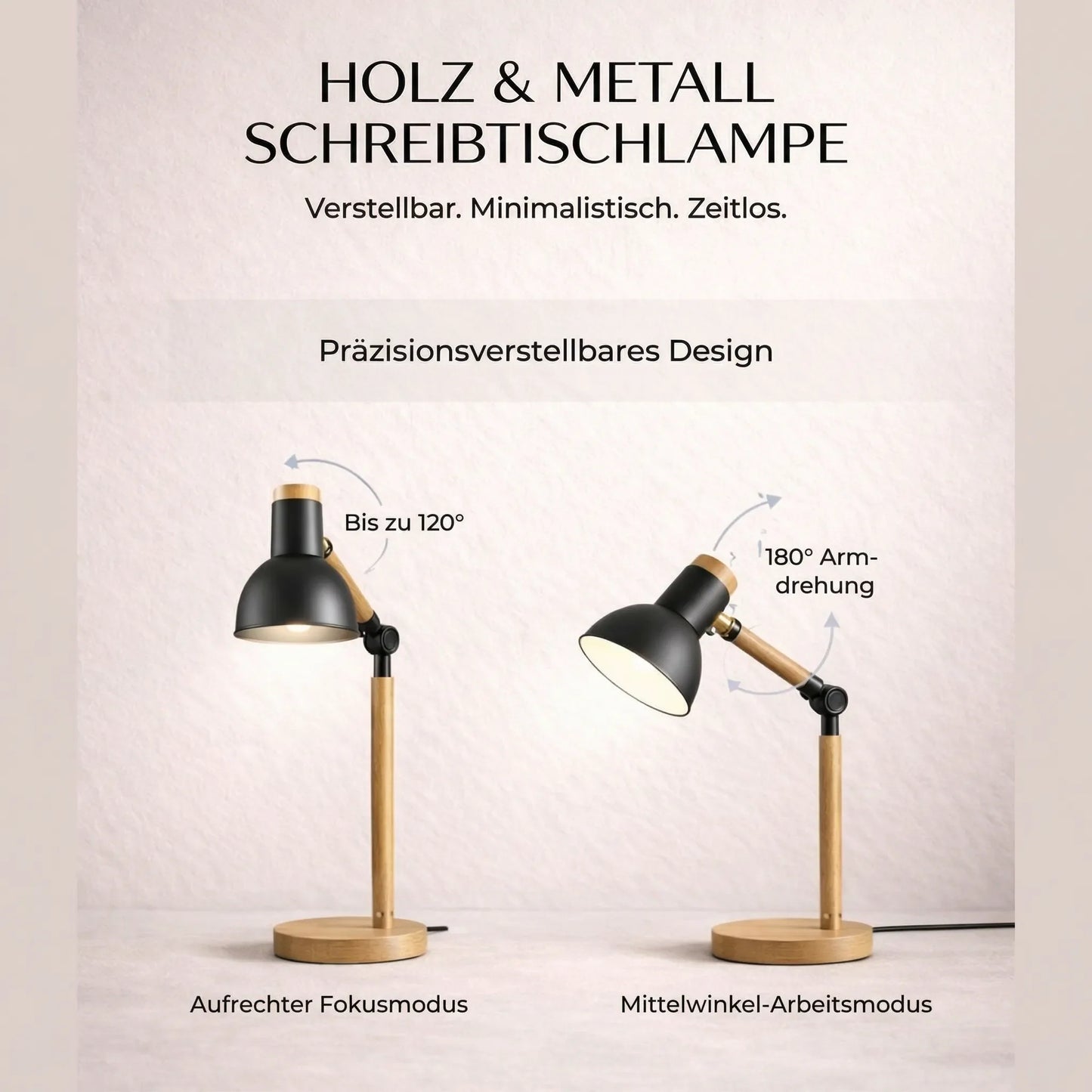 Houten bureaulamp | Tafellamp | HoutLicht