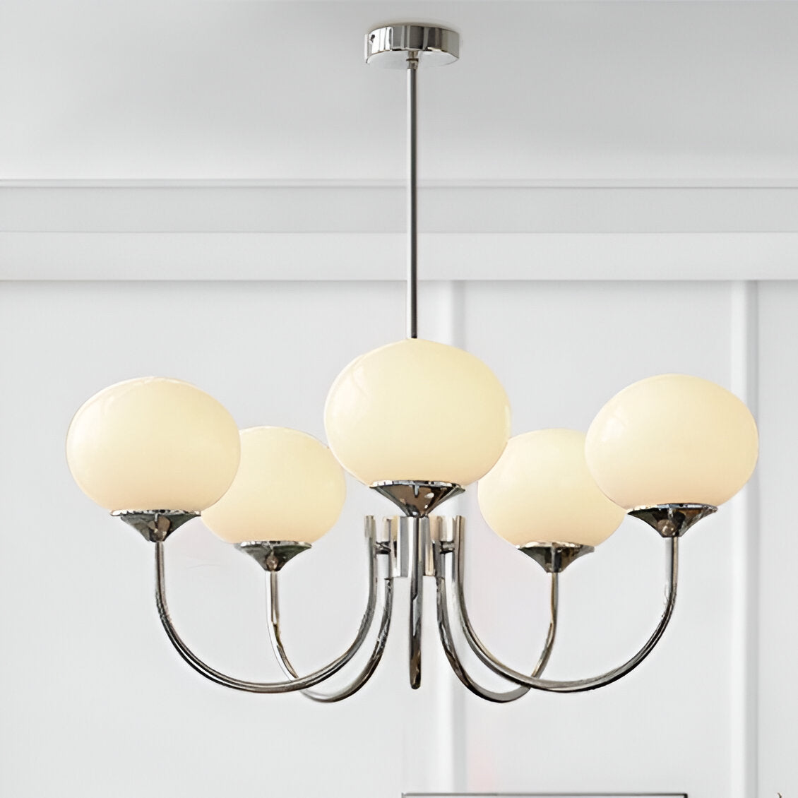 Marshmallow Moderne Glazen Bollen Kroonluchter