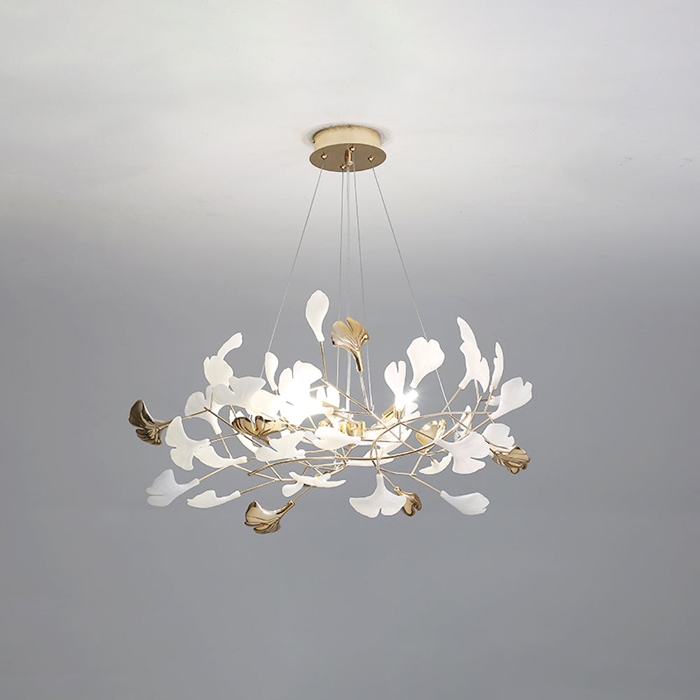 Jarn Hanglamp Blad/Multi Modern Metaal/Porselein Goud/Wit Woonkamer
