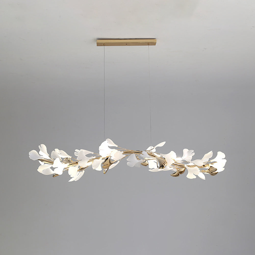 Olivia Moderne Art Deco Metaal & Keramiek Kroonluchter, Goud