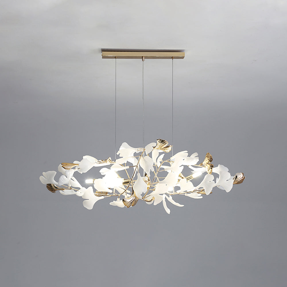 Jarn Hanglamp Blad/Multi Modern Metaal/Porselein Goud/Wit Woonkamer