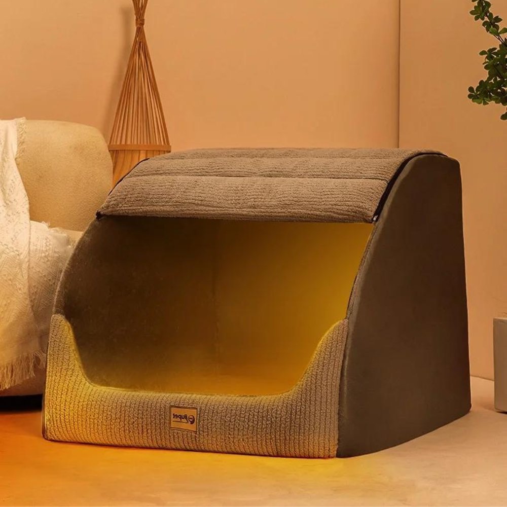 SnuggleHome • Gezellig & Warm Afgesloten Bed voor Honden