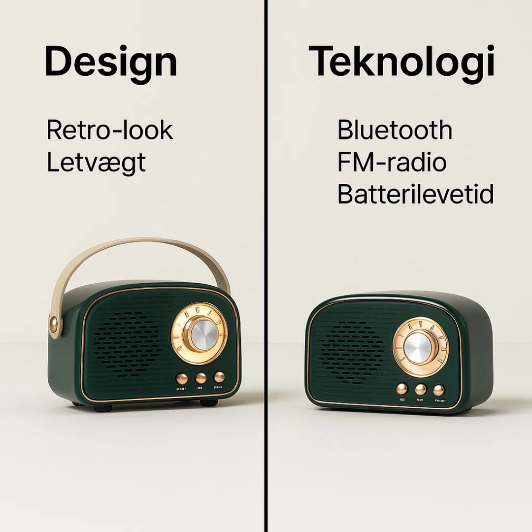 SoundJoy | Retro Draagbare Luidspreker met FM Radio