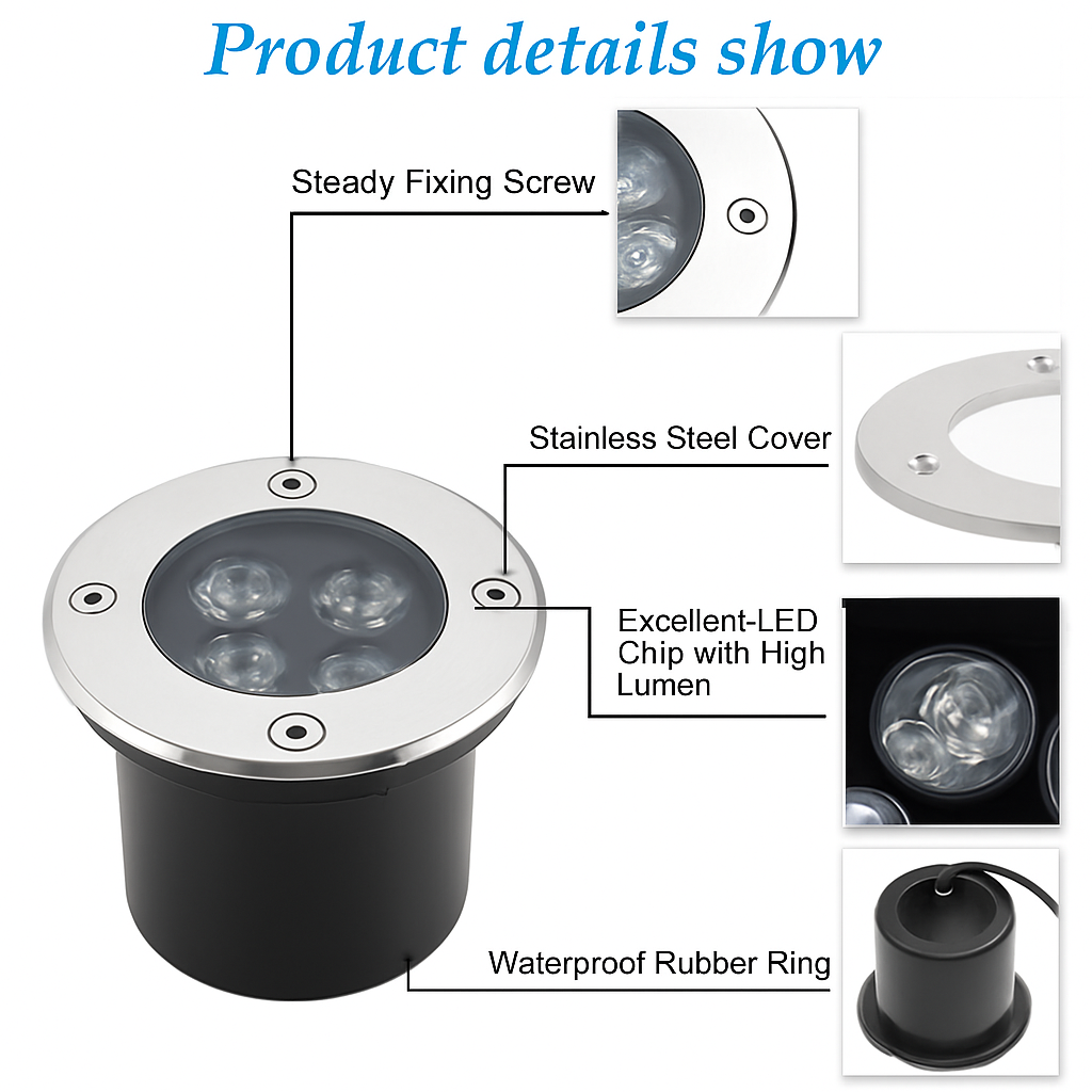 Ingebouwde High Power LED Waterproof Tuinspot