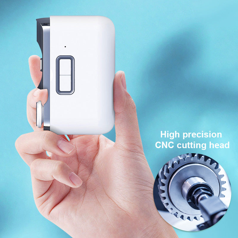 Elektrische Teennagelknipper & Polijstmachine | 2 Snelheidsinstellingen | Ingebouwd LED-licht & Afvalbak | USB-C Oplaadbaar | Veilige Nagelknipper voor Senioren & Kinderen