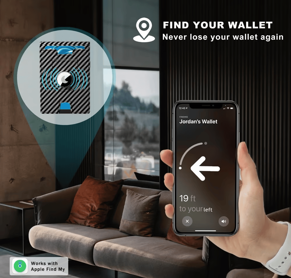 Pop Up aluminium tas Geld Clip Slanke Lederen Slots Creditcardhouder RFID Blokkerende Bifold Minimalistische Portemonnee