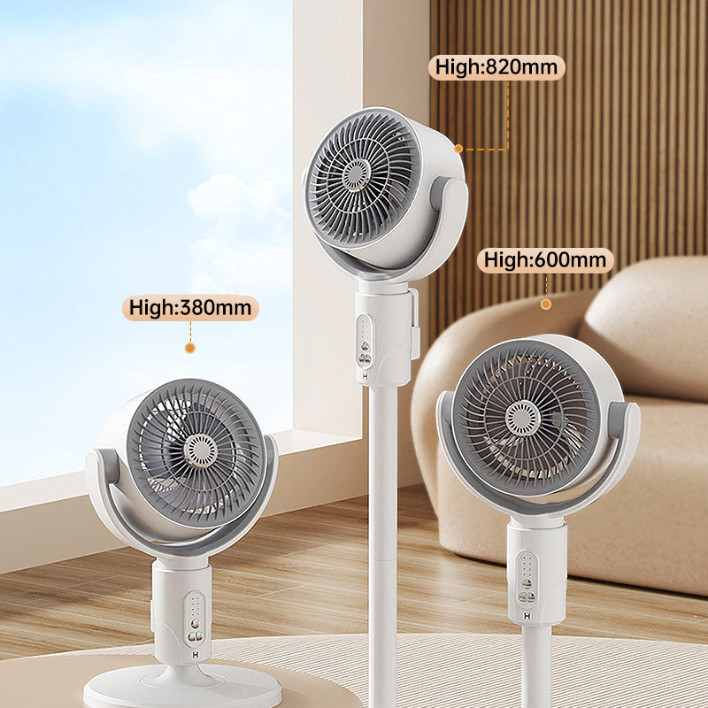 Motor Standventilator, 20 dB zeer stille ventilator, 30 m worpafstand, 2465 m³/h luchtvolume, ventilator met afstandsbediening & koeling