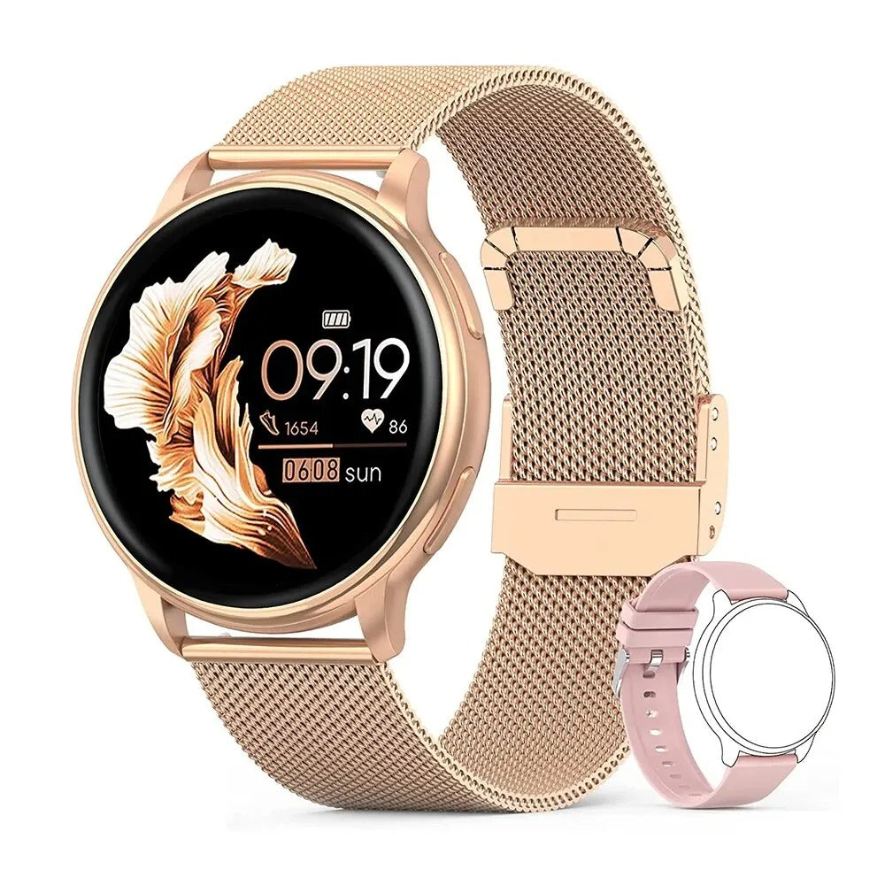 Smartwatch voor Vrouwen - Bluetooth | Hartslagmeting | Stijlvol