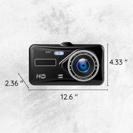 Draadloze dubbele dashcam met 170° en nachtzicht
