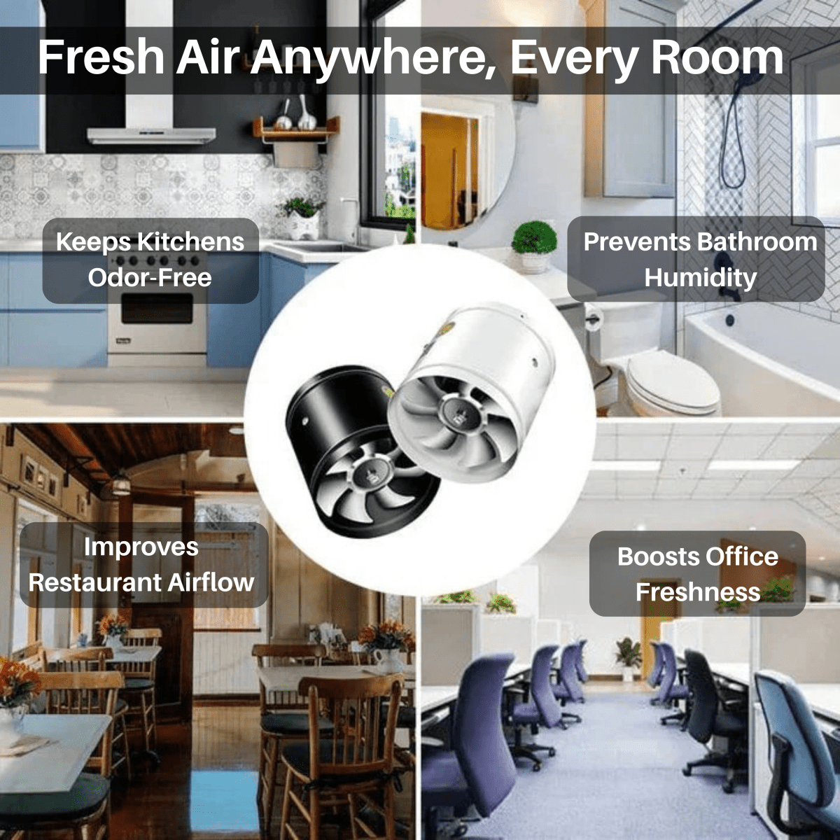 Afzuigventilator voor Frisse Lucht – Stille Ventilatie