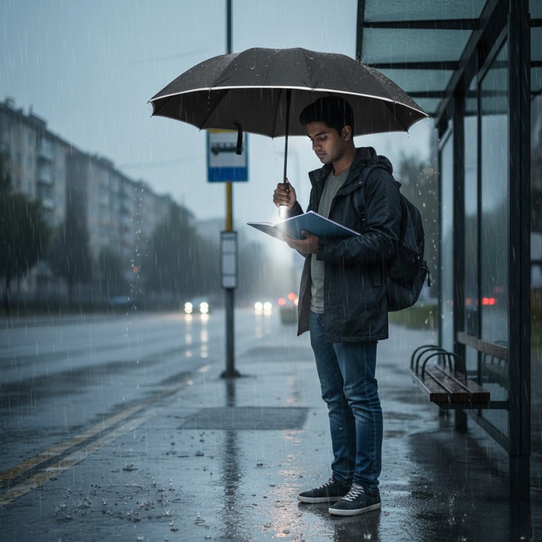 Stormbestendige Automatische Paraplu met Licht | LumBrella