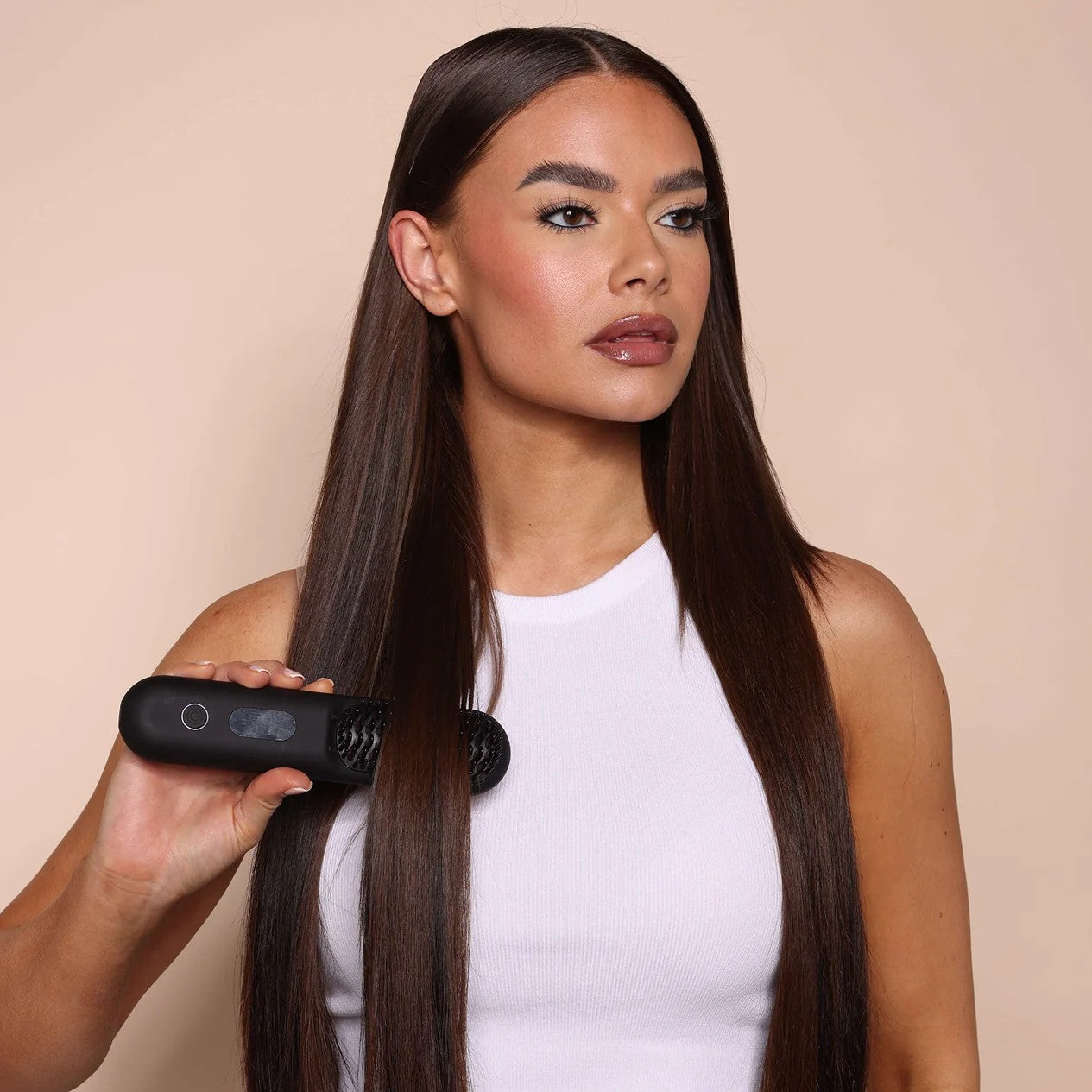 Glättbürste & Haarbürste elektrisch | Draadloze haarglätter voor steil haar | StyleGlide