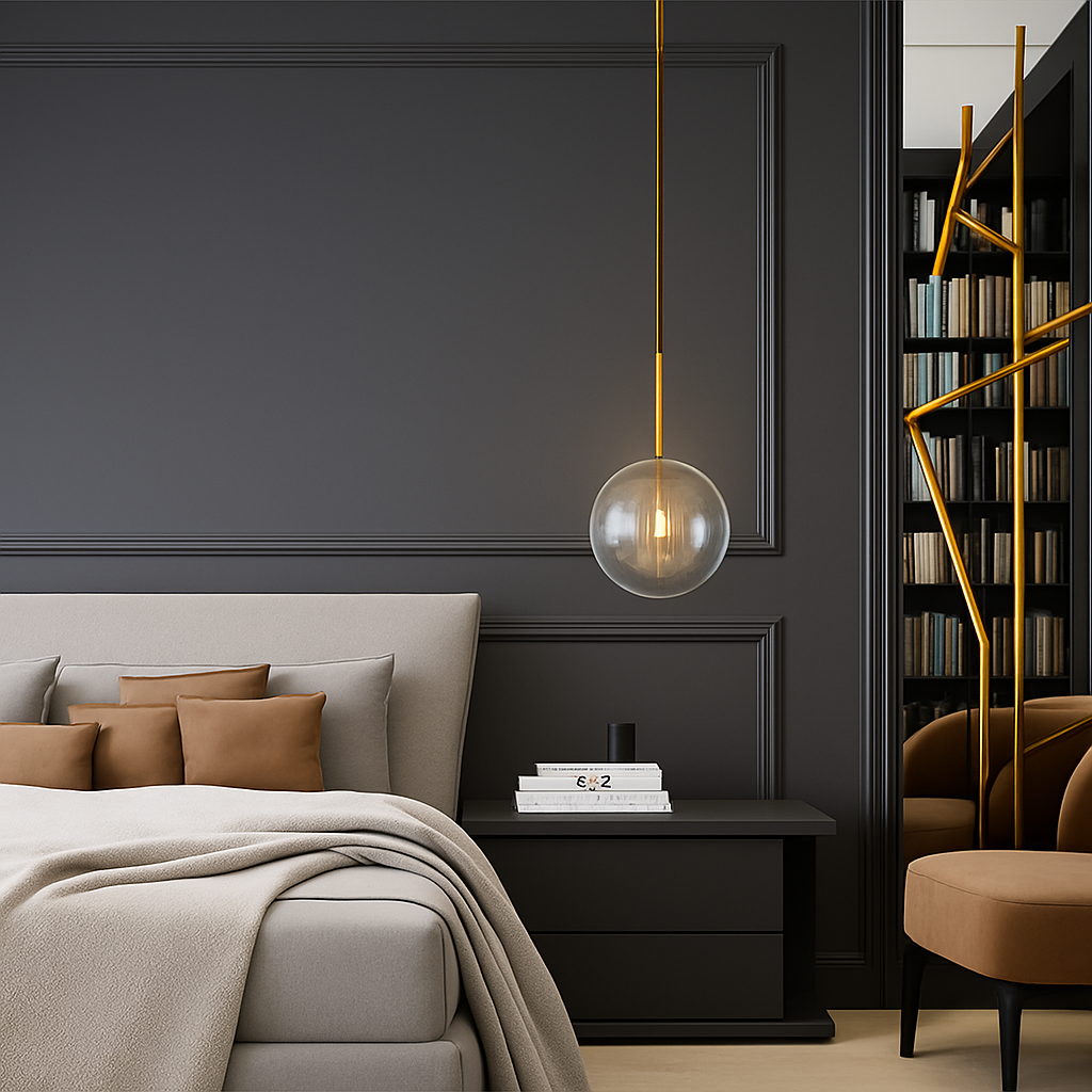 Hanglamp glazen bol moderne Scandinavische design decoratief loft LED