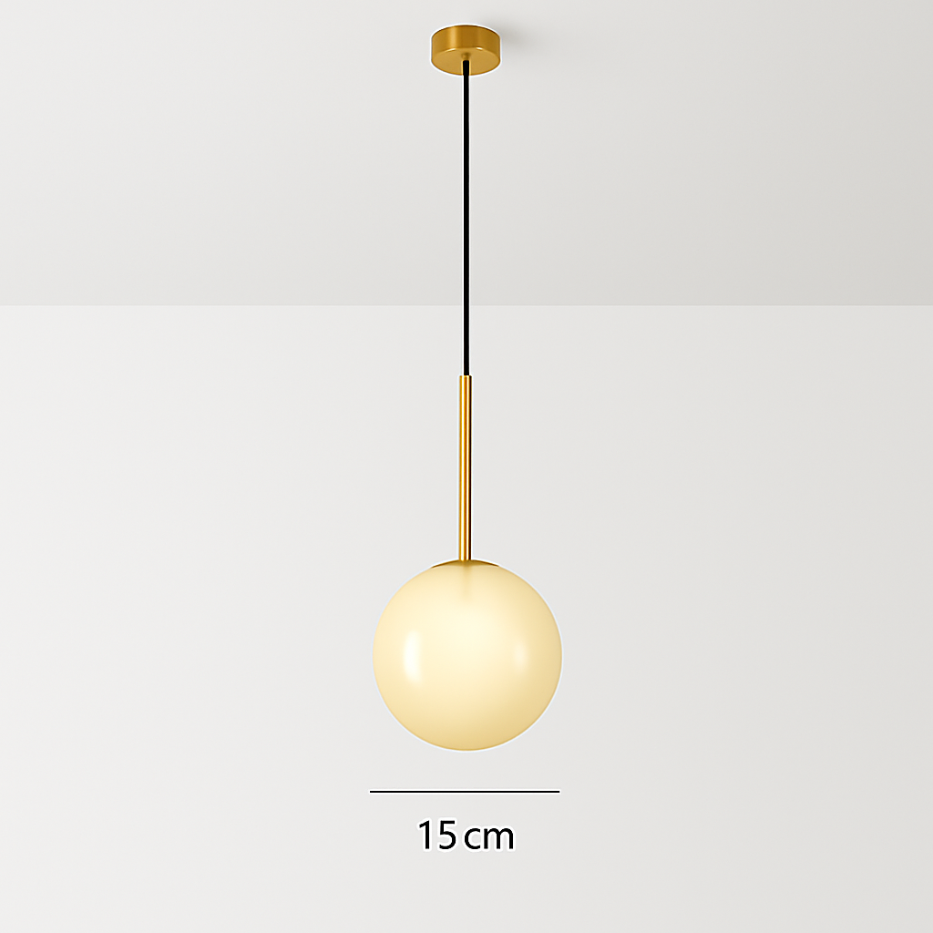 Hanglamp glazen bol moderne Scandinavische design decoratief loft LED
