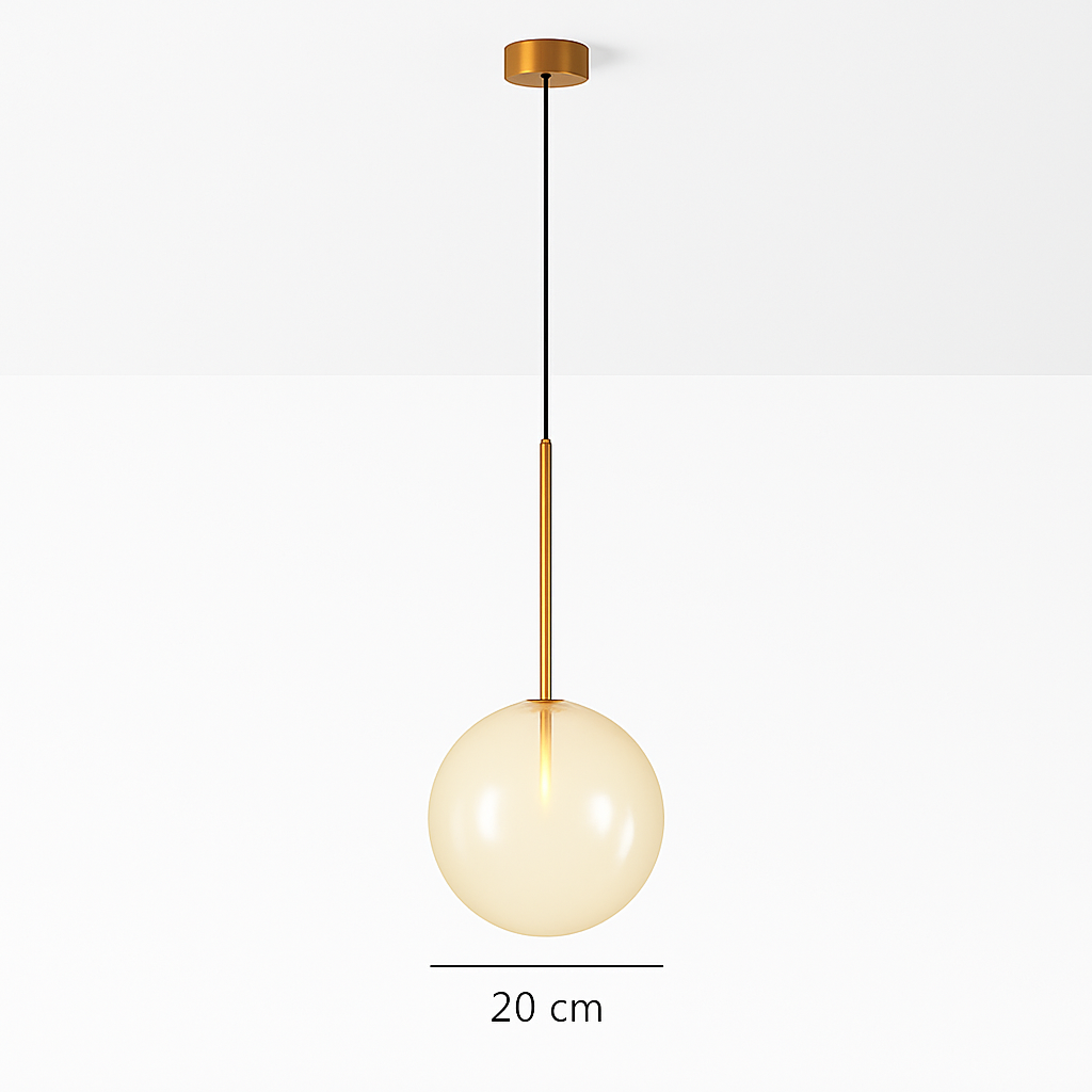 Hanglamp glazen bol moderne Scandinavische design decoratief loft LED