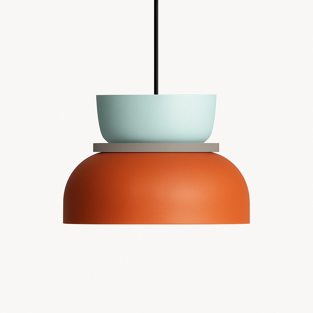 Kleurige hanglamp met speelse vormen Makazon