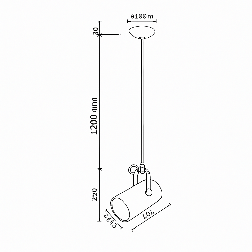Aluminium hanglamp in kleur