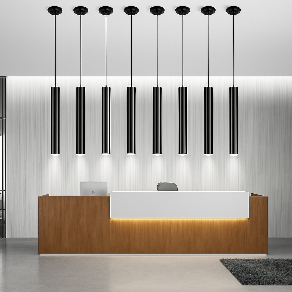 Cilindrische design hanglamp met LED Cob
