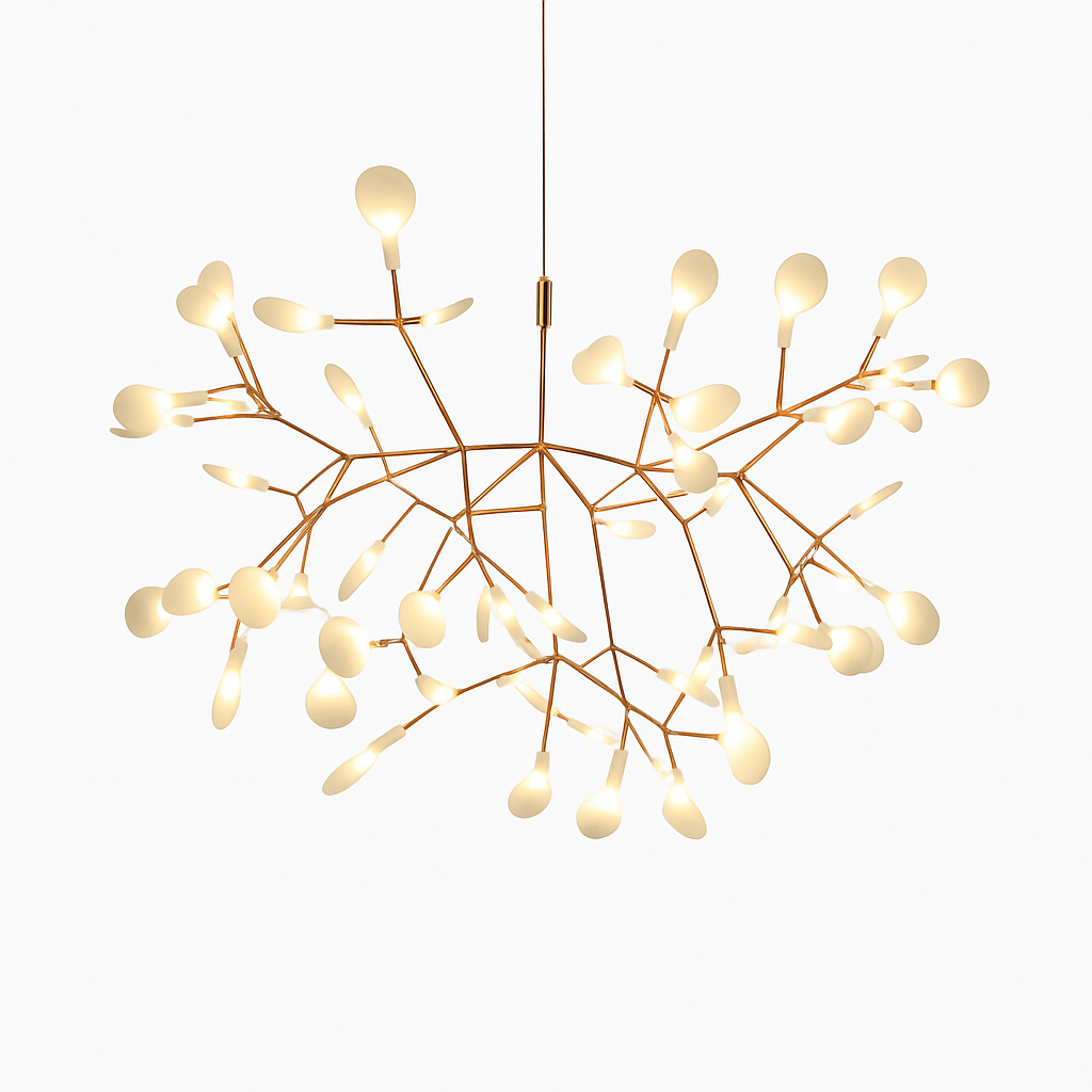 Moderne LED hanglamp boom kleur koper of zwart Thuis