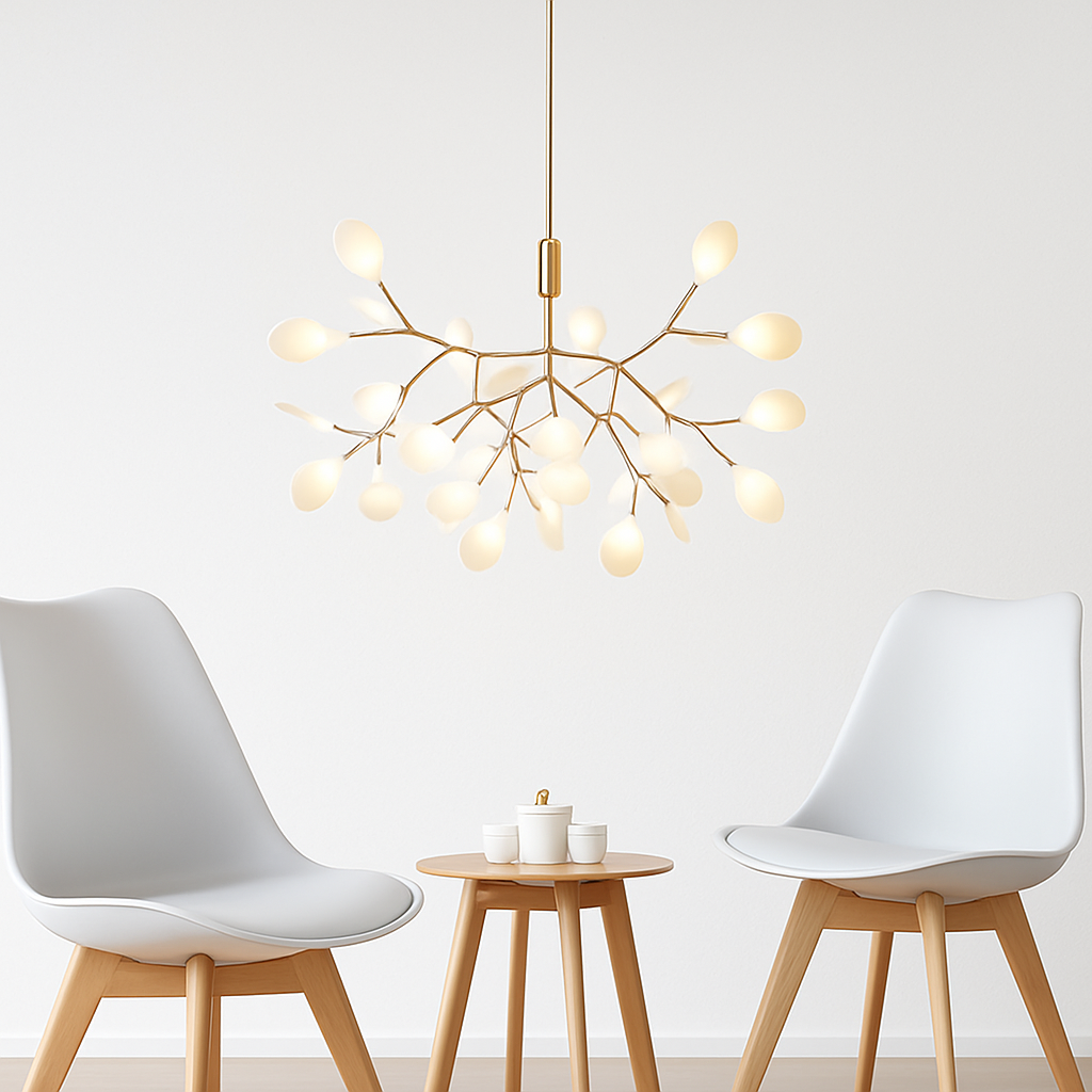 Moderne LED hanglamp boom kleur koper of zwart Thuis